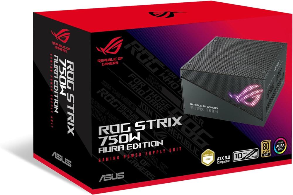 ASUS ROG Strix 750W Gold Aura Edition Power Supply بور سبلاي