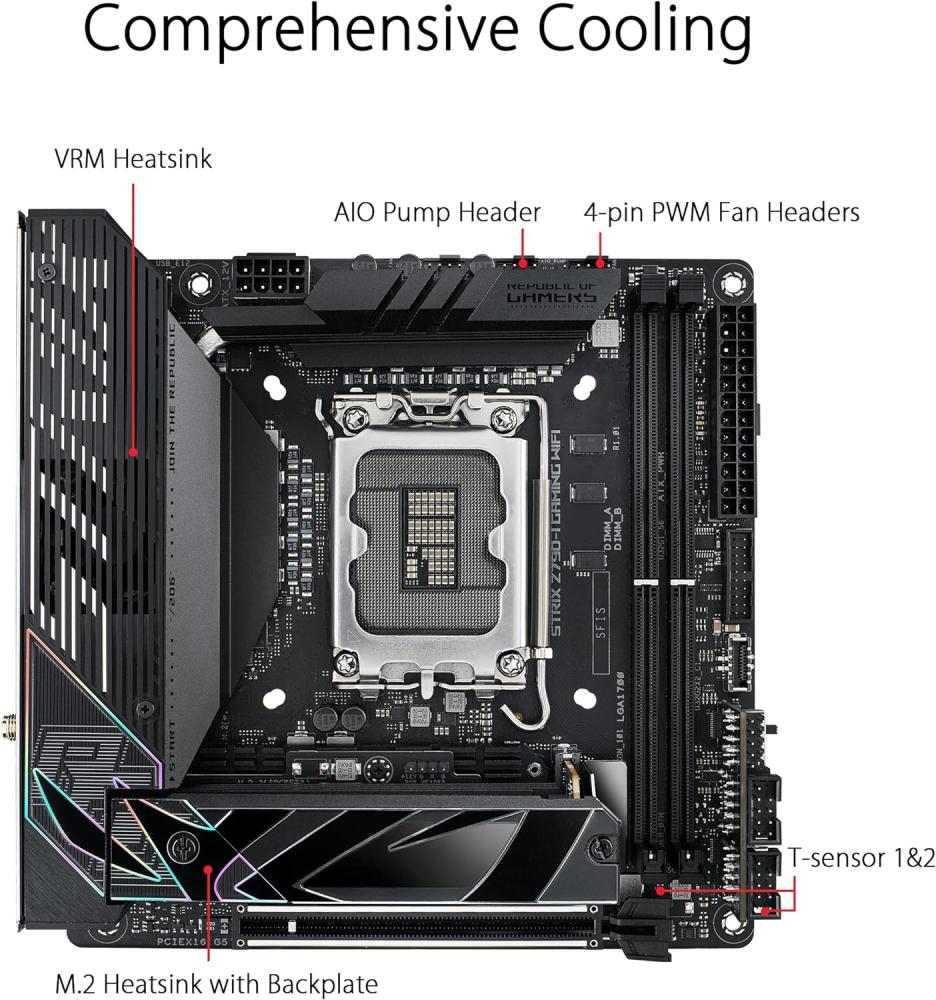 ASUS ROG Strix Z790-I Gaming WiFi 6EIntel motherboard مذربورد