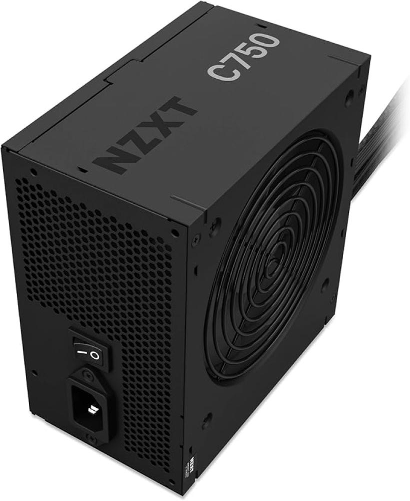 NZXT C750 750 Watts, 80 Plus Bronze Certified Non-Modular Black Power Supply باور سبلاي