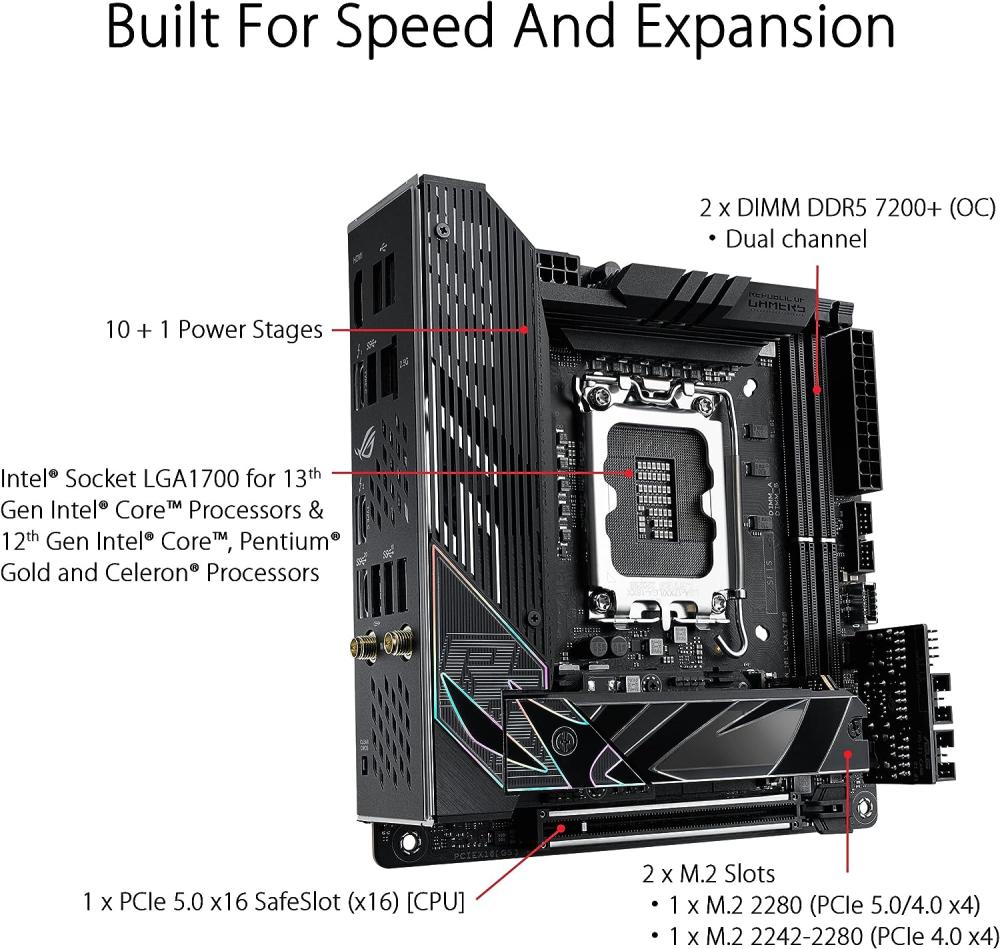 ASUS ROG Strix Z790-I Gaming WiFi 6EIntel motherboard مذربورد