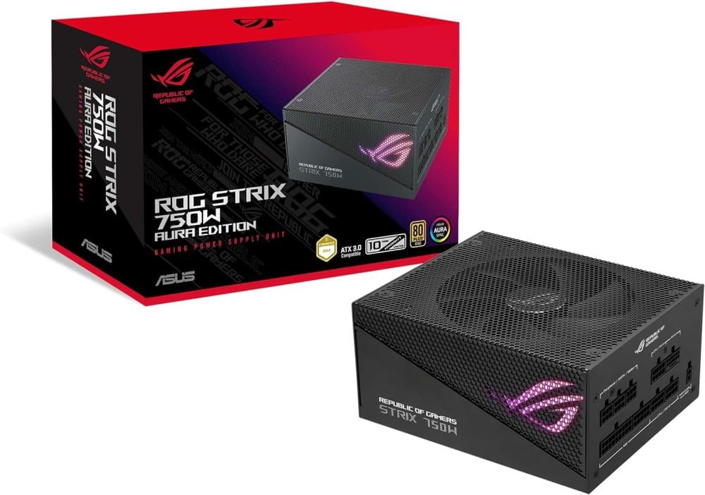 ASUS ROG Strix 750W Gold Aura Edition Power Supply بور سبلاي
