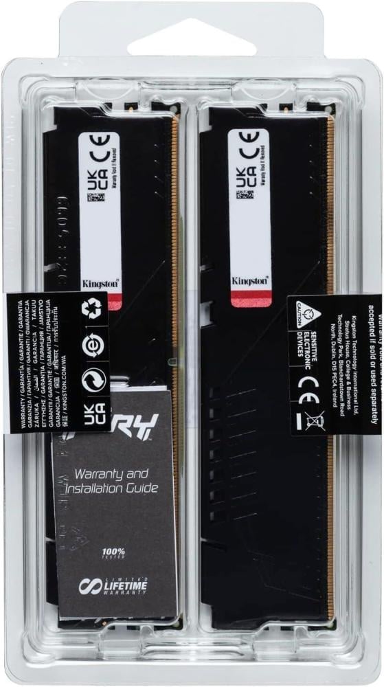 Kingston FURY Beast 16GB (2x8GB) 5200MT/s DDR5 Black