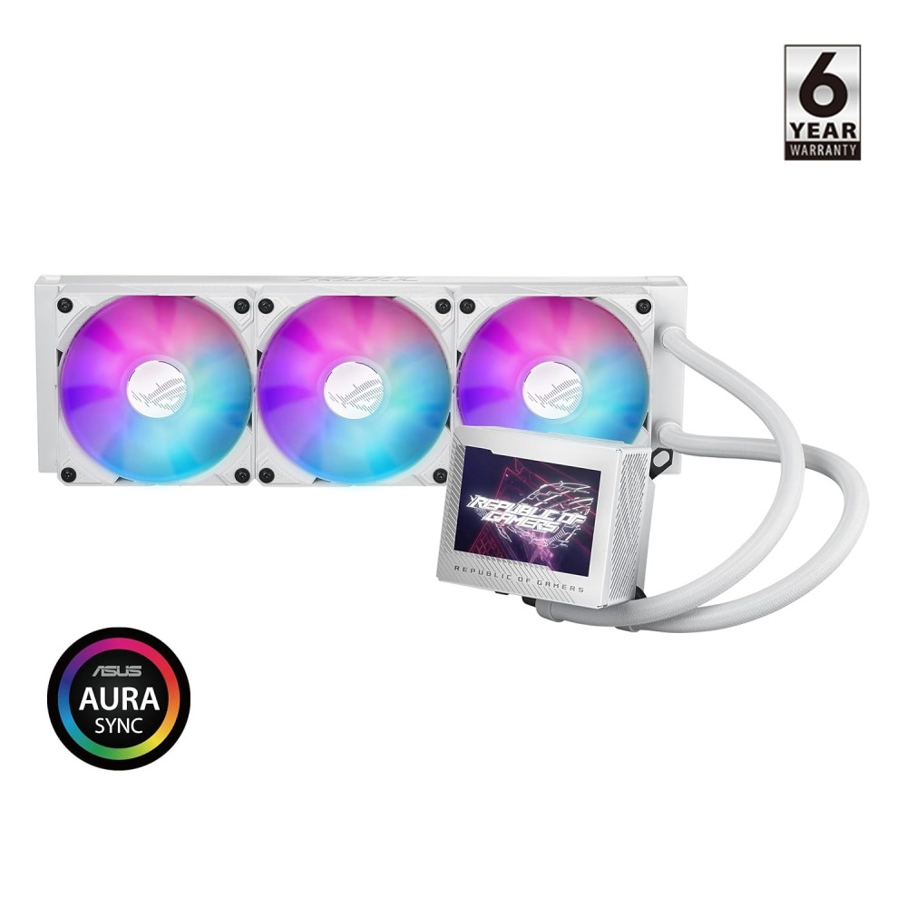 ASUS ROG Ryujin III 360 ARGB WHT All-in-one Liquid CPU Cooler with 360mm Radiator مبرد مائي