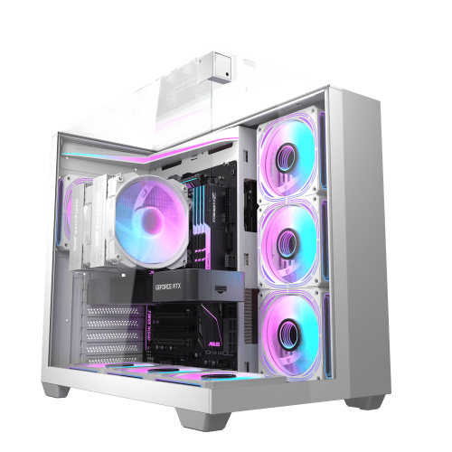 TH285 ATX PC Case كيس كمبيوتر ابيض