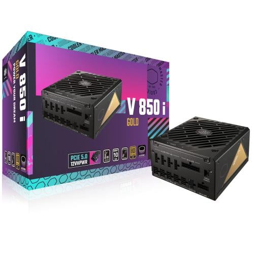 CoolerMaster V850 Gold i850 Watt PCIe 5 Fully Modu...
