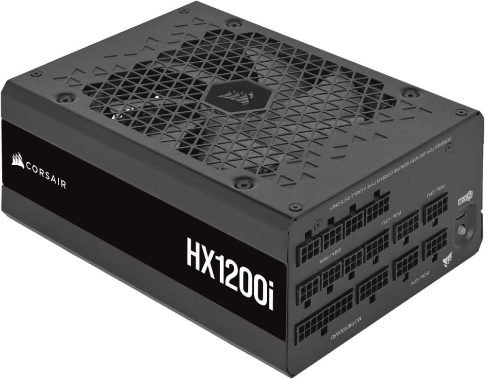 CORSAIR HX1200i Fully Modular Low-Noise ATX Power Supply with 12V-2x6 Cable– Power Supply بور سبلاي