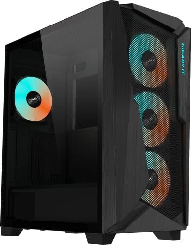 GIGABYTE C301 Glass - Black Mid Tower PC Gaming Ca...