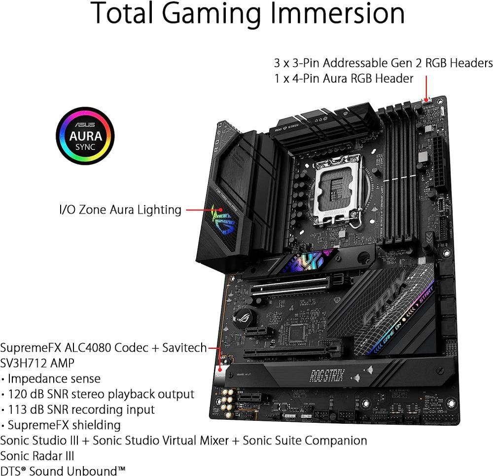 ASUS ROG Strix B760-F Gaming WiFi Intel Motherboard - ONLY PC