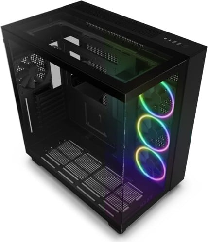 NZXT H9 Elite Dual-Chamber ATX Mid-Tower PC Gaming...