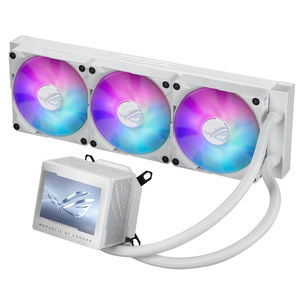 ASUS ROG Ryujin III 360 ARGB WHT All-in-one Liquid CPU Cooler with 360mm Radiator مبرد مائي