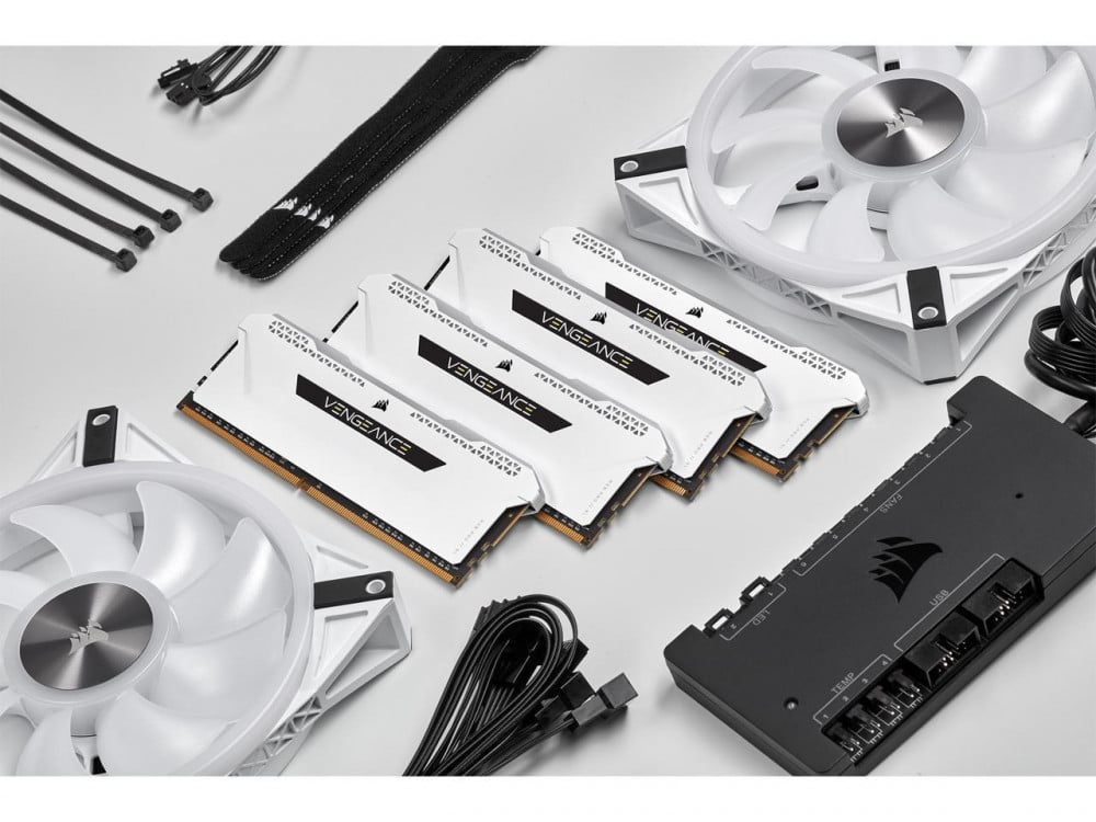 CORSAIR Vengeance RGB Pro SL 16GB (2 x 8GB) DDR4 3600 RAM White