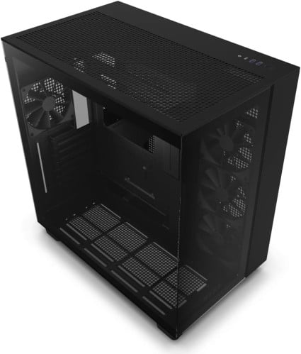 NZXT H9 Flow Dual-Chamber ATX Mid-Tower PC Gaming...