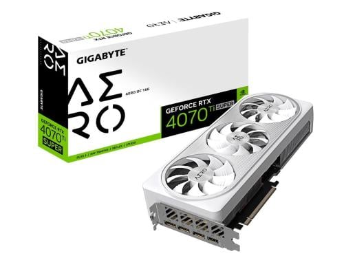 GIGABYTE GeForce RTX 4070 Ti SUPER AERO OC 16G Gra...