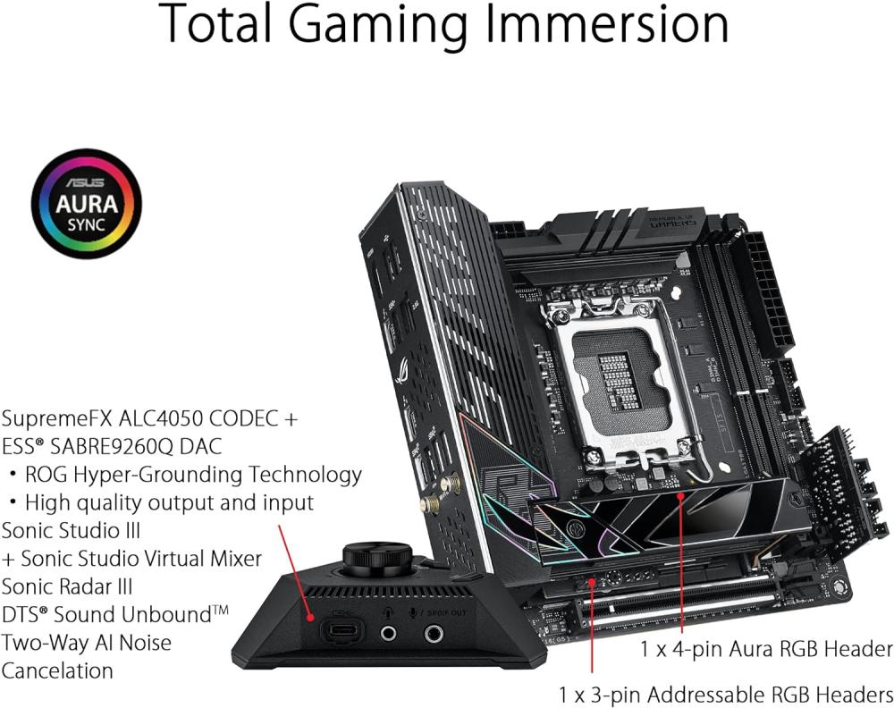 ASUS ROG Strix Z790-I Gaming WiFi 6EIntel motherboard مذربورد
