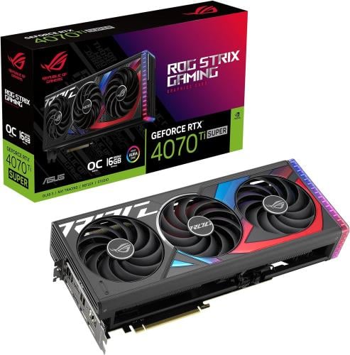 ASUS ROG Strix GeForce RTX™ 4070 Ti SUPER OC Editi...