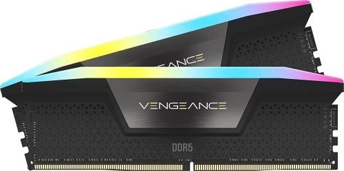 CORSAIR VENGEANCE RGB DDR5 RAM 32GB (2x16GB) 6400M...