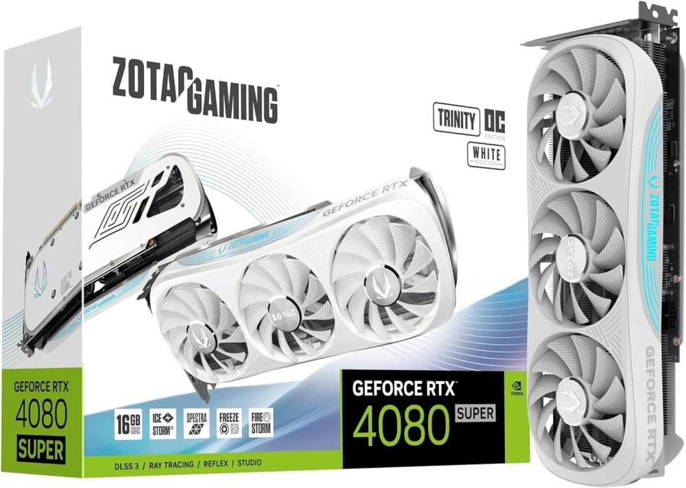 ZOTAC Gaming GeForce RTX 4080 Super Trinity White Edition DLSS