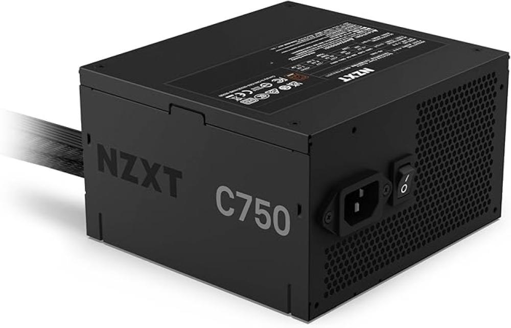 NZXT C750 750 Watts, 80 Plus Bronze Certified Non-Modular Black Power Supply باور سبلاي