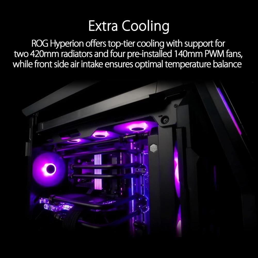 ASUS ROG Hyperion GR701 E-ATX  Black Gaming Computer Case كيس كمبيوتر