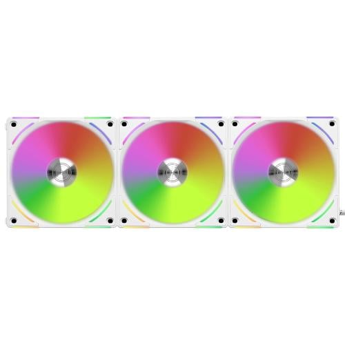 Lian Li UNI Fan AL120V2 120mm Triple Pack White wi...