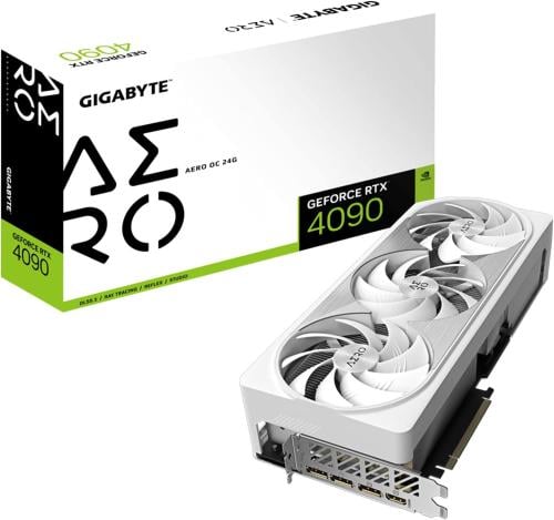GIGABYTE GeForce RTX 4090 AERO OC 24G Graphics Car...