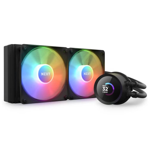 Kraken 240 RGB 240mm AIO Liquid Cooler with LCD Di...