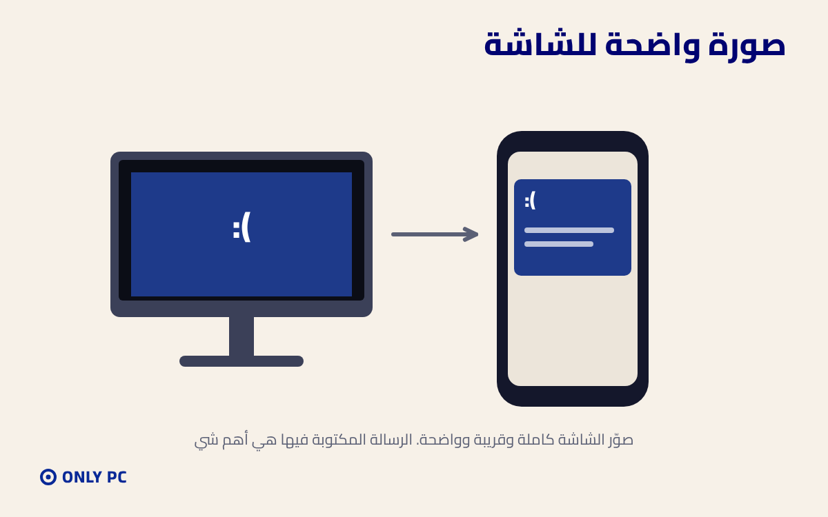 صورة واضحة لرسالة الخطأ