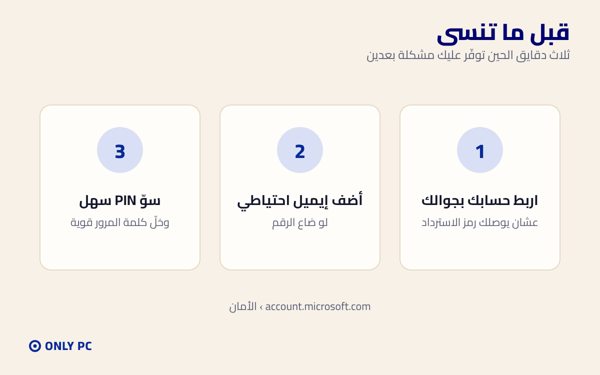 نصائح قبل ما تنسى كلمة المرور