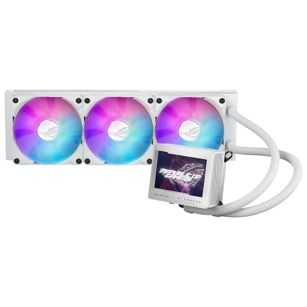 ASUS ROG Ryujin III 360 ARGB WHT All-in-one Liquid CPU Cooler with 360mm Radiator مبرد مائي