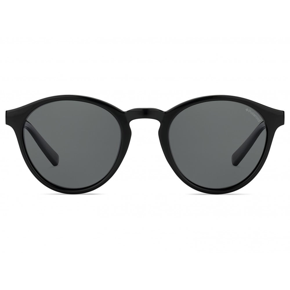 نظارة شمسية ماركة بولارويد رجالي دائرية بإطار اسود