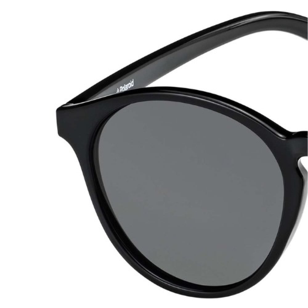نظارة شمسية ماركة بولارويد رجالي دائرية بإطار اسود