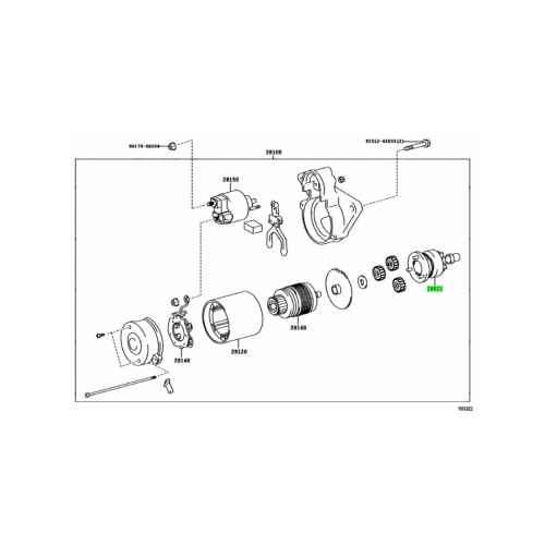 ترس سلف انوفا 2013-2015 + هايس 2016 - رقم القطعة : 28021-75210 - موديل : 2013 إلى 2016 - أصلي