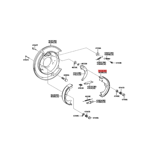 قماش جلنط هايس - رقم القطعة: 46550-26020 - موديل: 2019 - 1ح - أصلي