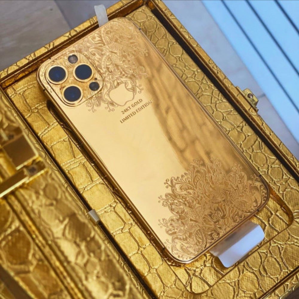 ايفون 13 برو ماكس مطلي ذهب كامل | iPhone 13 Pro Max Full Gold Plated