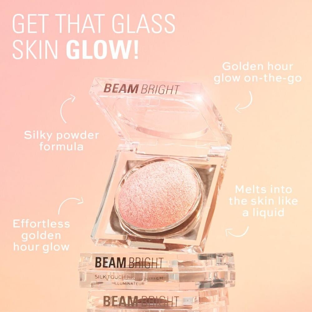 هايلايتر Beam Bright من Makeup Revolution باللون الوردي المثير