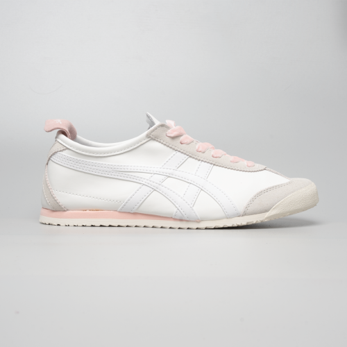 asics tiger white pink