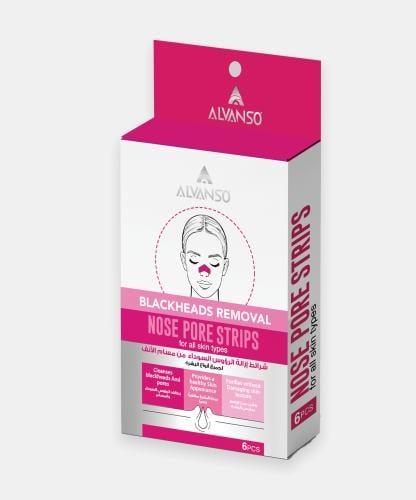 ALVANSO NOSE PORE STRIPS WOMEN INBOX 6 PCS ألفانسو...