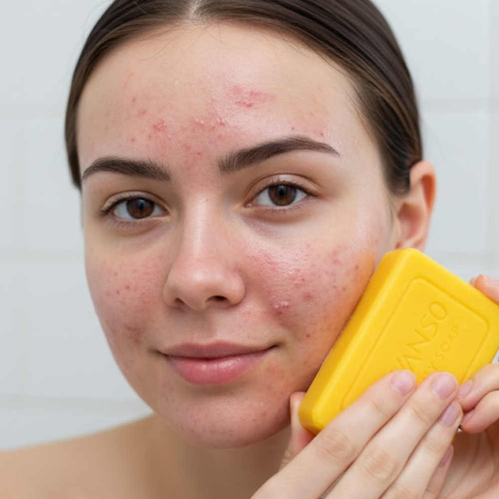 علاج حب الشباب مع صوابين ألفانسو