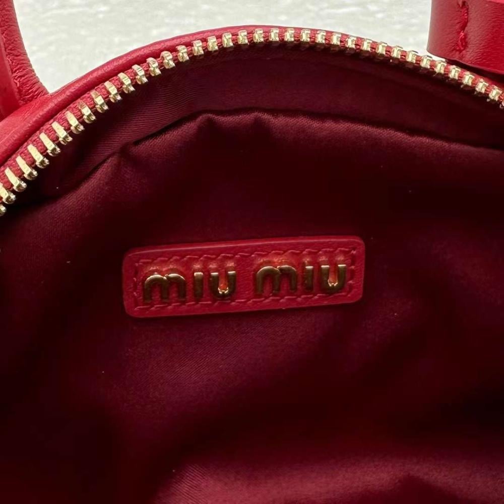 Miu Miu Zip-Up Crossbody Red  Bag