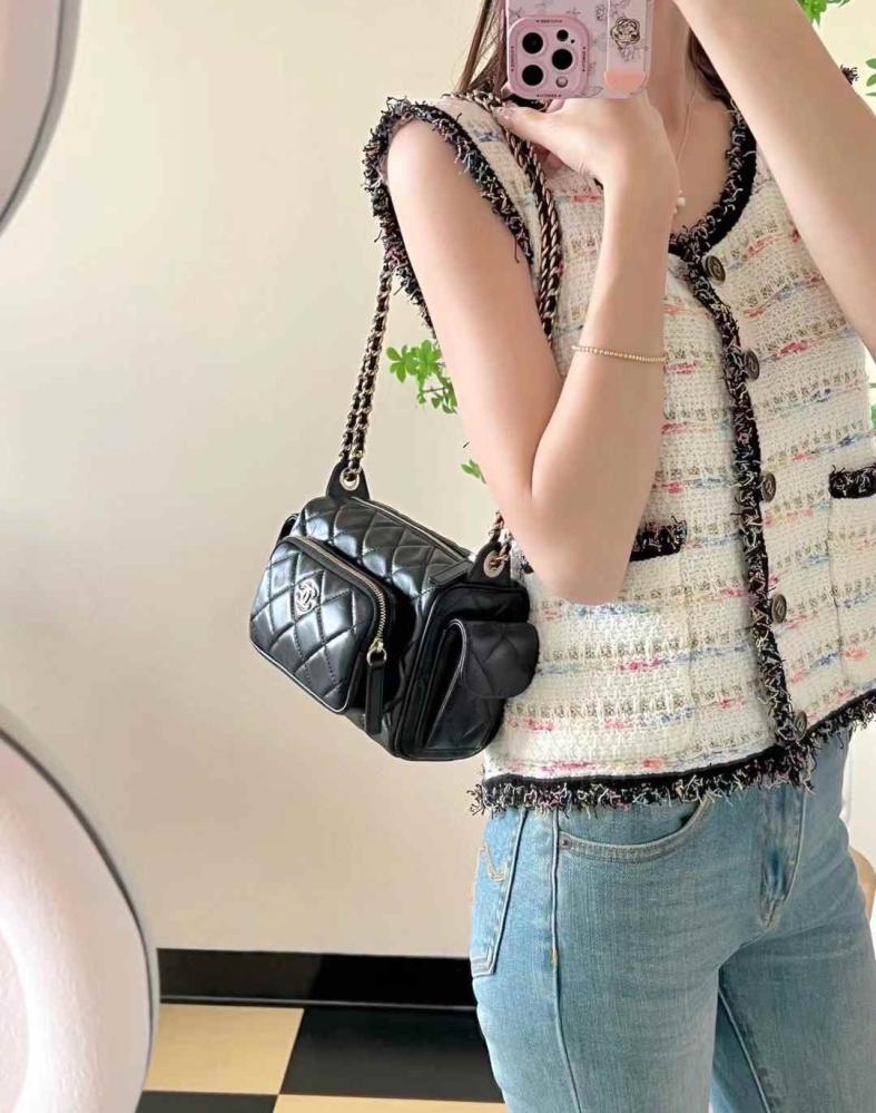 CHANEL Multi Pockets Black 24k