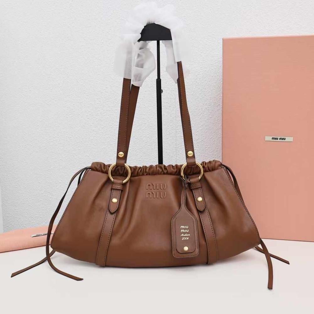 Nappa leather Brown bag
