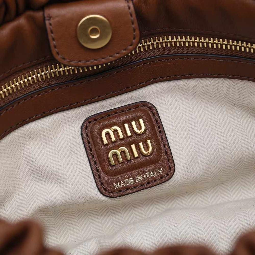Nappa leather Brown bag