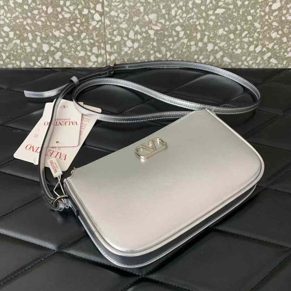 Valentino Silver Bag V Logo