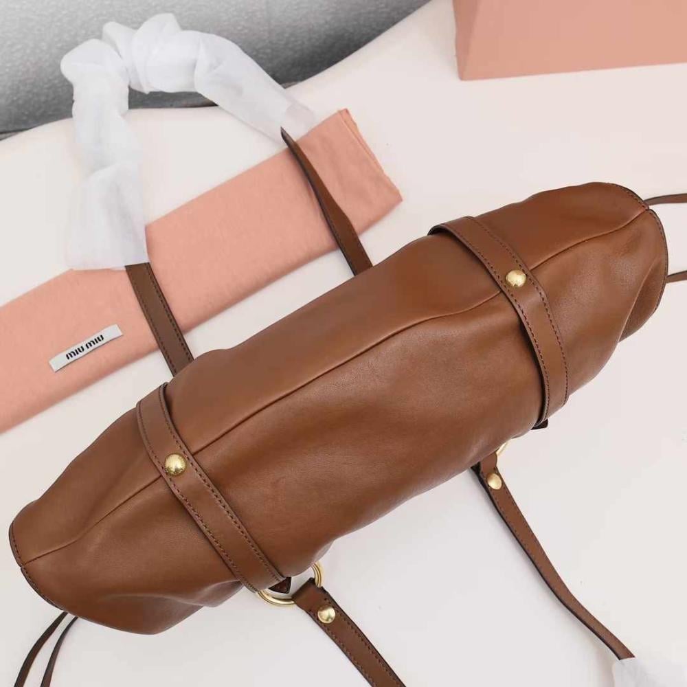 Nappa leather Brown bag