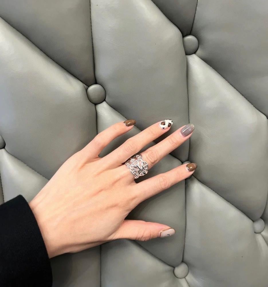 【HERMES】Chaine d'ancre Enchainee ring, large model Chaine d'ancre Enchainee ring, large model | Hermès USA