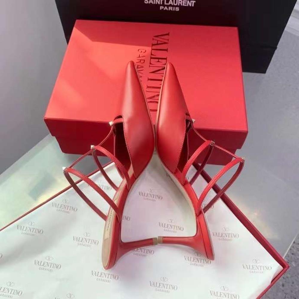 VALENTINO GARAVANI Leather Rockstud Mules