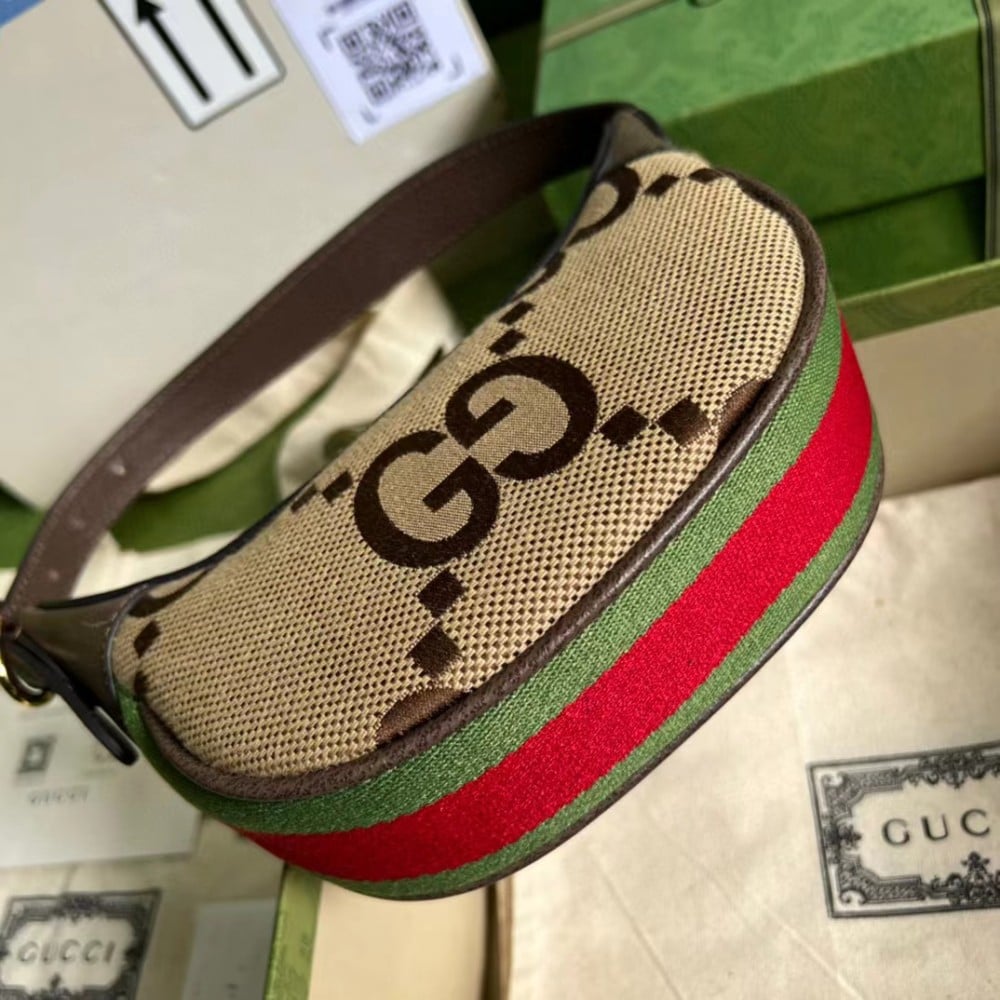 Ophidia Brown GG Superme Canvas Shoulder Bag