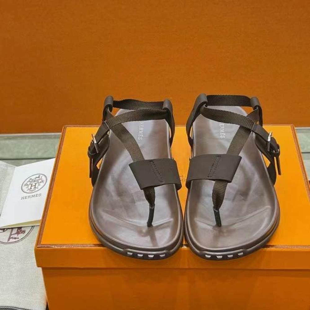 Hermes Shoes Dark Brown