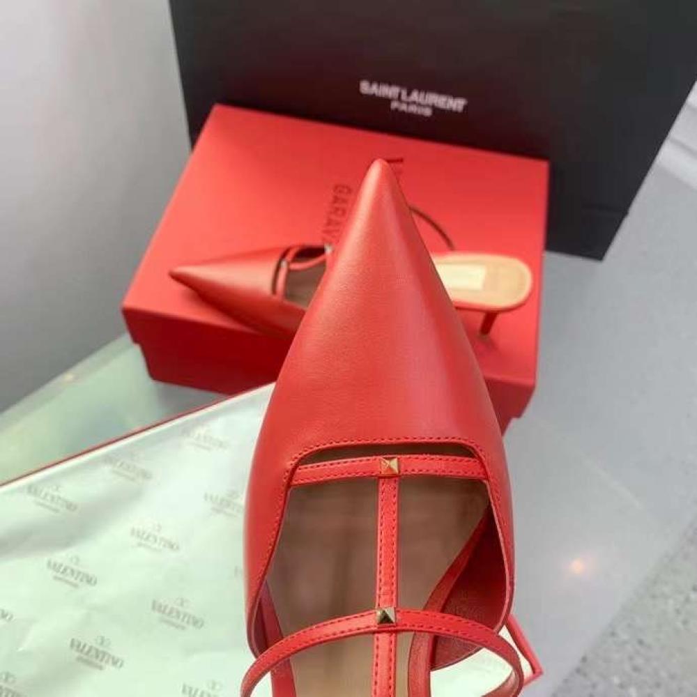VALENTINO GARAVANI Leather Rockstud Mules
