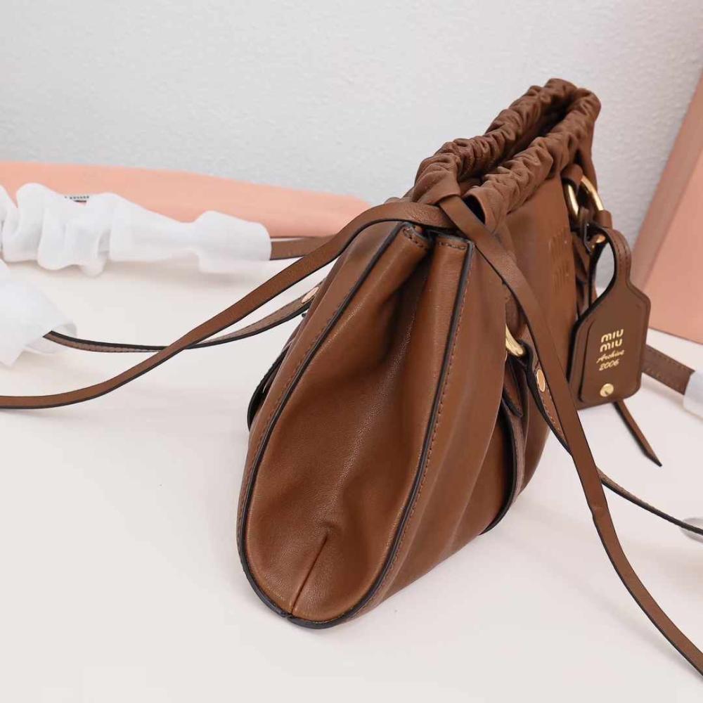 Nappa leather Brown bag
